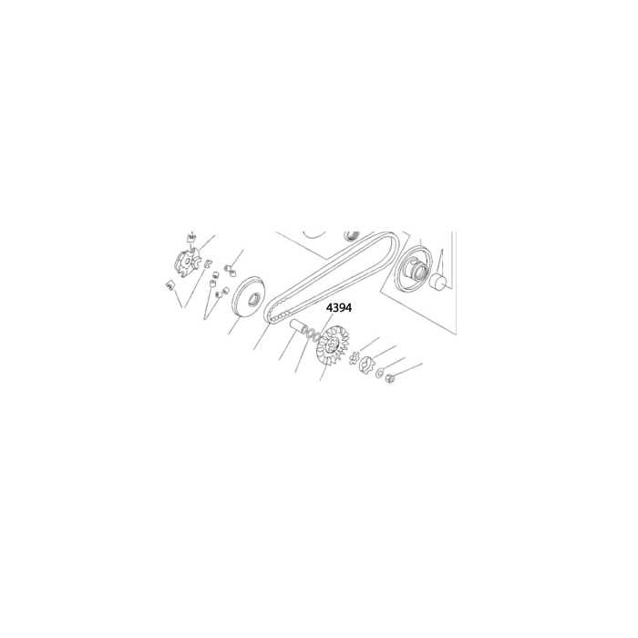 Bricka 16x22x1,5 vid yttre remskiva-, Baotian, CPI, Derbi, Generic, Keeway, Sachs, mfl