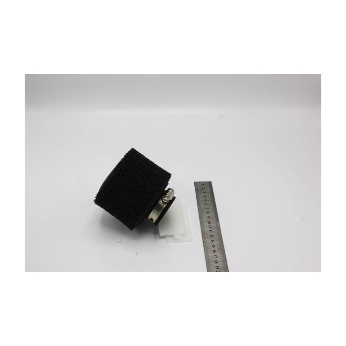 Luftfilter uni svart 36-40mm Rakt, 115mm lång (T/A 26-30mm)