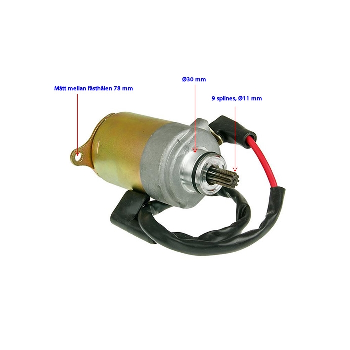 Startmotor-, GY6 125-150cc scooters