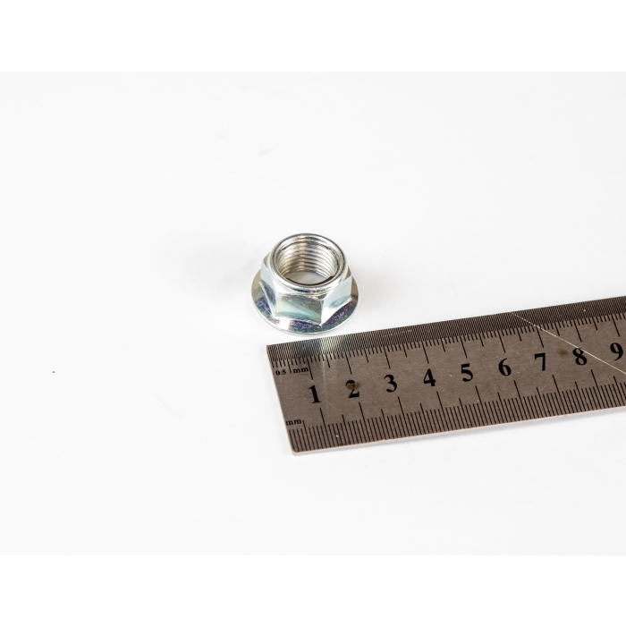 Mutter M16 Med Fläns Silver