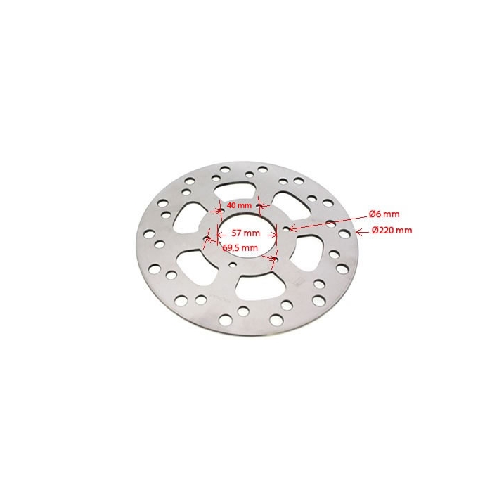 Bromsskiva bak 220 mm-, Derbi GPR 50 Senda DRD, Gilera RCR SMT