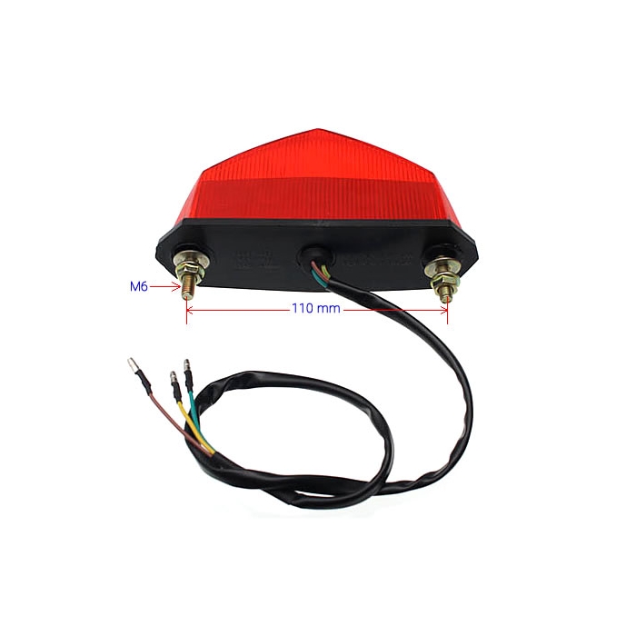 Baklampa led röd-, CPI SM SX, Derbi Senda, Gilera RCR SMT, Motorhispania, Nordia, Rieju