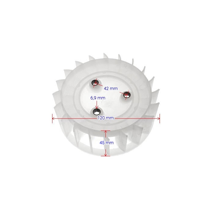 Fläkthjul 45 mm-, CPI, Dongfang, Generic, Keeway, Nordia, Sachs, Vento, Viarelli,