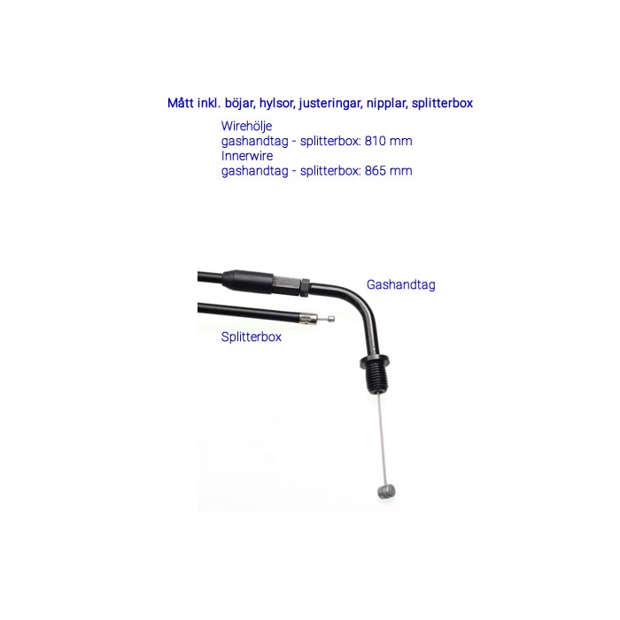 Gaswire övre-, Yamaha Neos 50 97-14