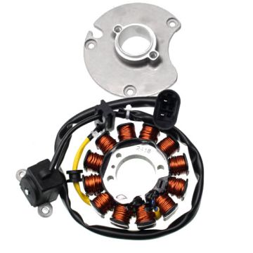 Stator med fästplatta-, Derbi Senda R SM DRD Extreme 18-, Gilera RCR SMT 18-, Aprilia RX SX 18-