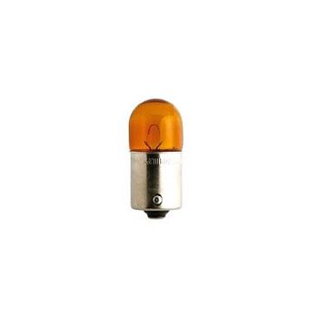 Glödlampa 12V R10W BA15s gul