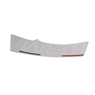 Dekal Viarelli-logo vit 15.5cm