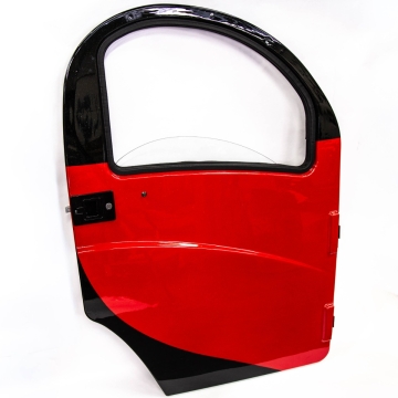 Dörr, 100% Monterad, Röd, Höger