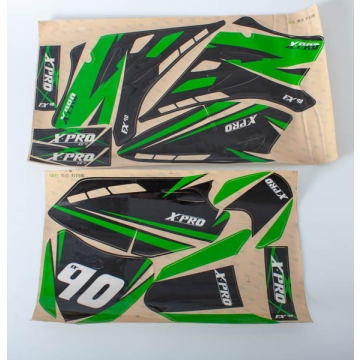 Dekalkit Grön X-Pro FX Dirtbike 90cc