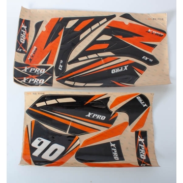 Dekalkit Orange X-Pro FX Dirtbike 90cc