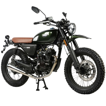 Viarelli Scrambler grön 45km/h (klass 1 moped)