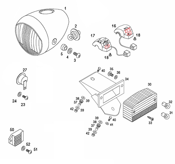 F16: Electrical parts