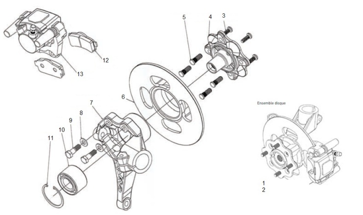 F12: Bromsok främre (Gimec) main product photo