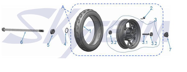 F17: Rear wheel